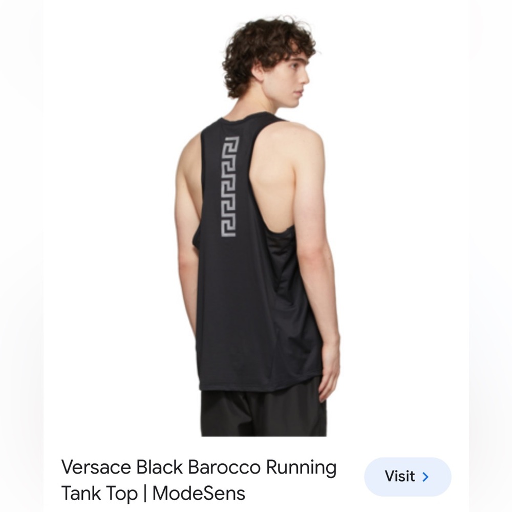 Versace tank top designer sale